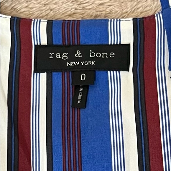 Rag & Bone Felix Striped Silk Jumpsuit. Size 0 - Picture 8 of 9